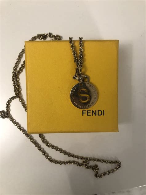 collana di fendi|collana metallo fendi.